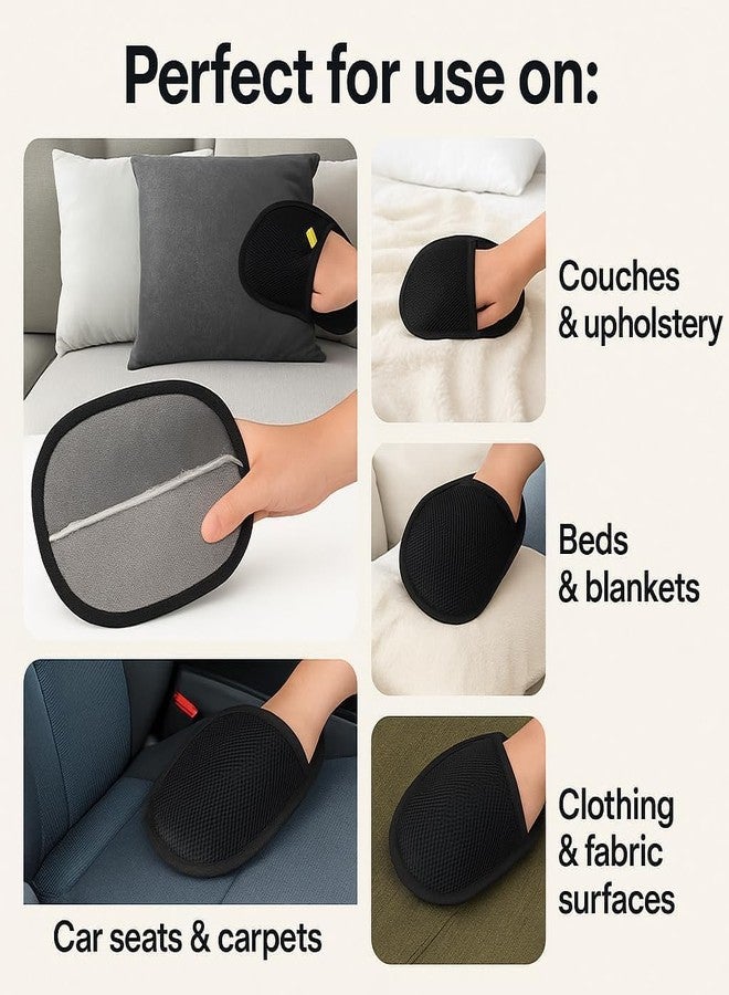 Blendura Double-Sided Pet Hair Remover Glove Reusable Electrostatic Deshedding Grooming Mitt for Dogs and Cats Removes Fur from Clothes Sofa Carpet Car Seats Soft Portable Tool - Image 3