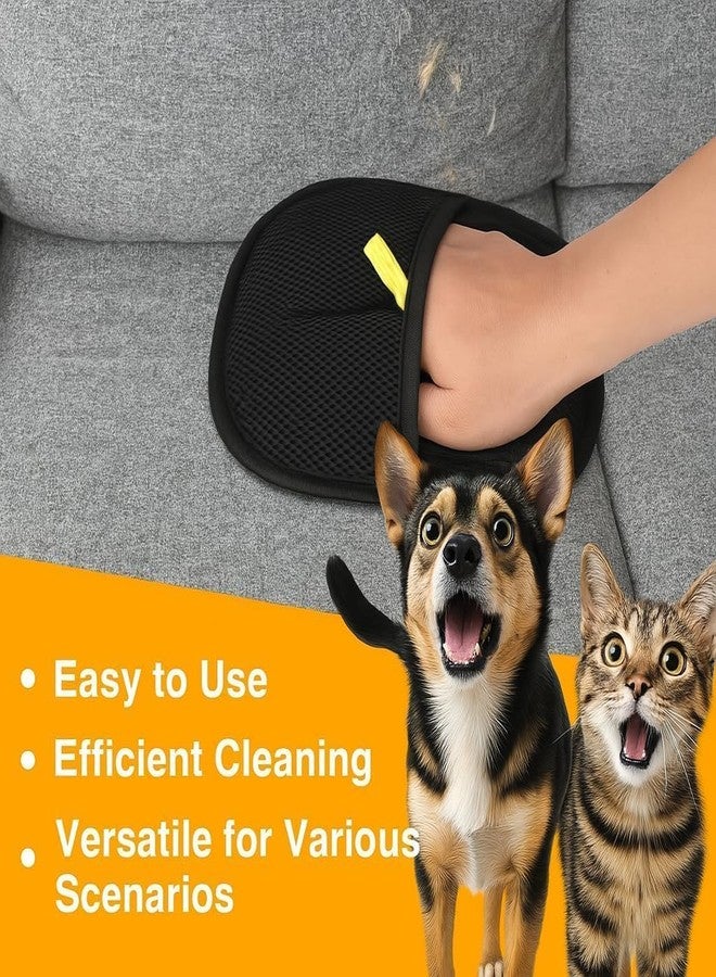 Blendura Double-Sided Pet Hair Remover Glove Reusable Electrostatic Deshedding Grooming Mitt for Dogs and Cats Removes Fur from Clothes Sofa Carpet Car Seats Soft Portable Tool - Image 5