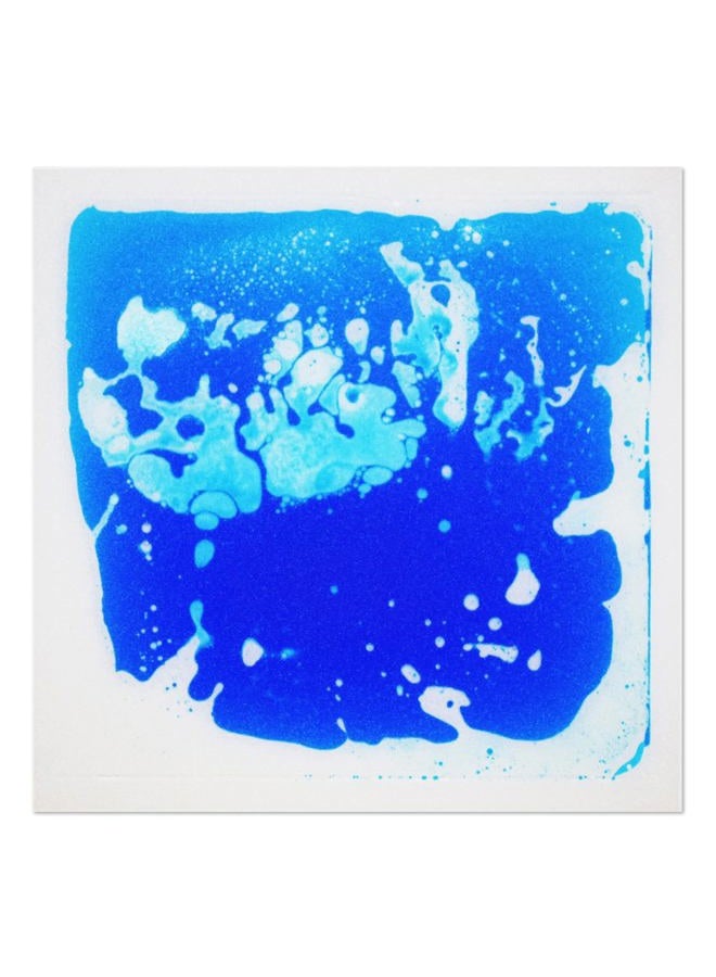 Art3d Colorful Liquid Dance Floor Puzzles Playmat Decorative Flooring System 1 Tile (12" x 12") Blue A11303 1 - Image 1