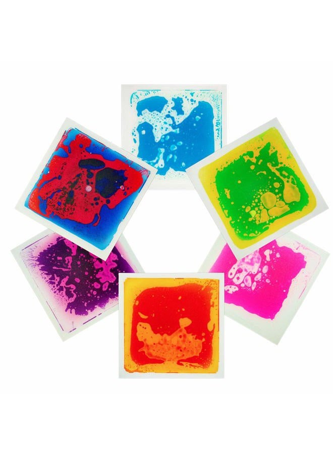 Art3d Colorful Liquid Dance Floor Puzzles Playmat Decorative Flooring System 1 Tile (12" x 12") Blue A11303 1 - Image 5