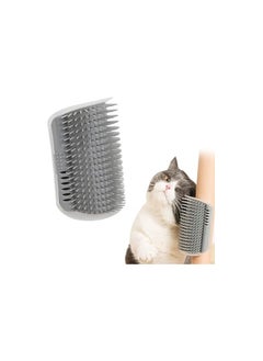 MIRFA Cat Self Grooming Brush - Face Scratcher And Massage Comb (Grey)  - Image 1