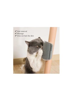 MIRFA Cat Self Grooming Brush - Face Scratcher And Massage Comb (Grey)  - Image 2