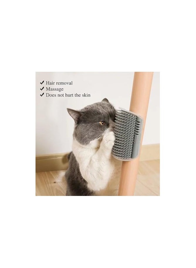MIRFA Cat Self Grooming Brush - Face Scratcher And Massage Comb (Grey)  - Image 2
