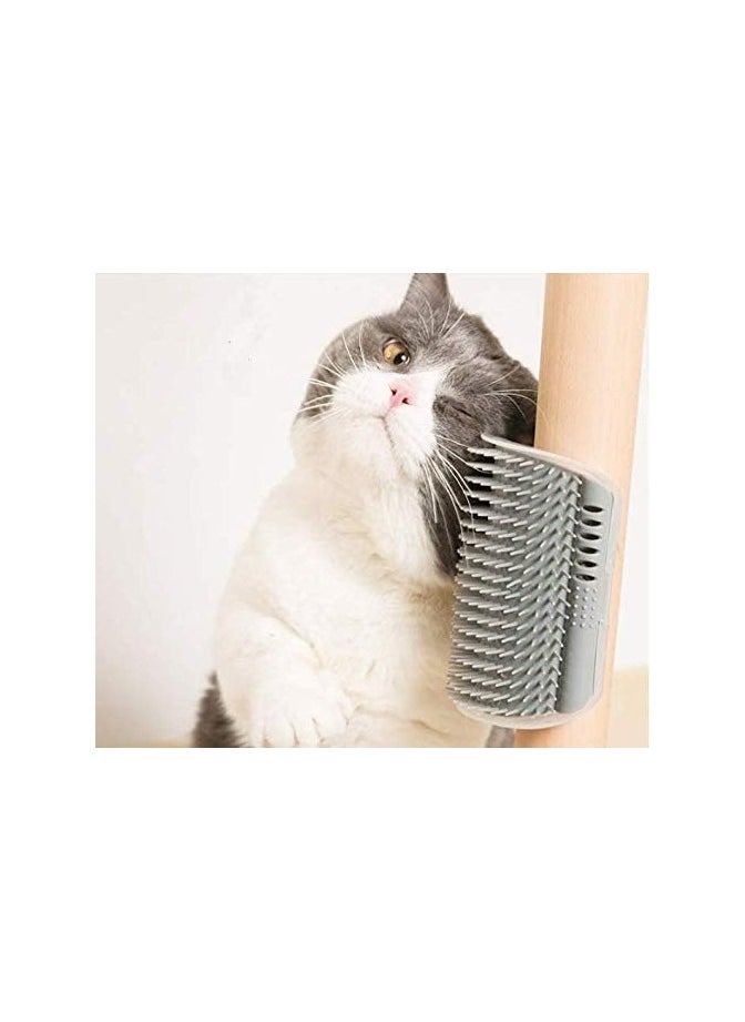 MIRFA Cat Self Grooming Brush - Face Scratcher And Massage Comb (Grey)  - Image 3