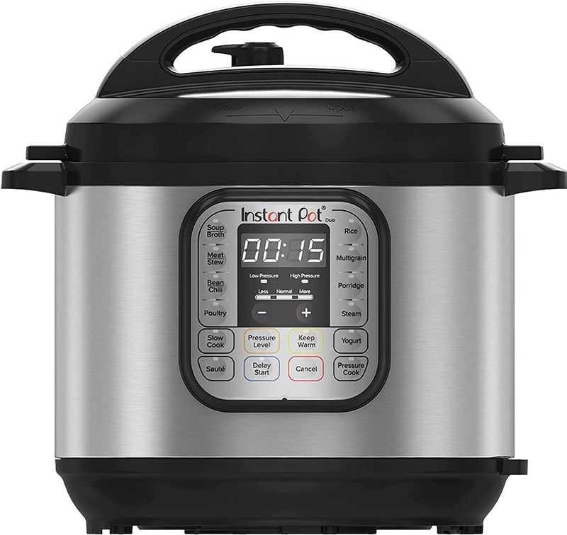 Instant Pot Duo 8, 1200W 7-in-1 Smart Multi Cooker, 8L Electric Pressure Cooker, Slow Cooker, Rice Cooker, Sauté Pan, Yoghurt Maker, Steamer, Food Warmer, 2 Years Manufacturer's Warranty - Image 1