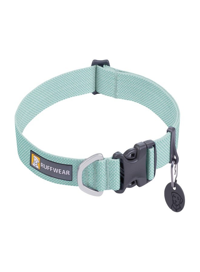 Ruffwear, Hi & Light Dog Collar, Ultralight Quick Release Buckle, Adjustable Trail Running Polyester Collar with Silent ID Attachment, Sage Green, 11"-14" - Image 1