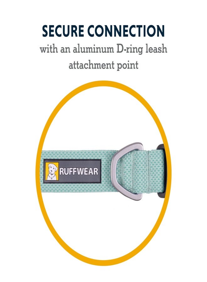 Ruffwear, Hi & Light Dog Collar, Ultralight Quick Release Buckle, Adjustable Trail Running Polyester Collar with Silent ID Attachment, Sage Green, 11"-14" - Image 5
