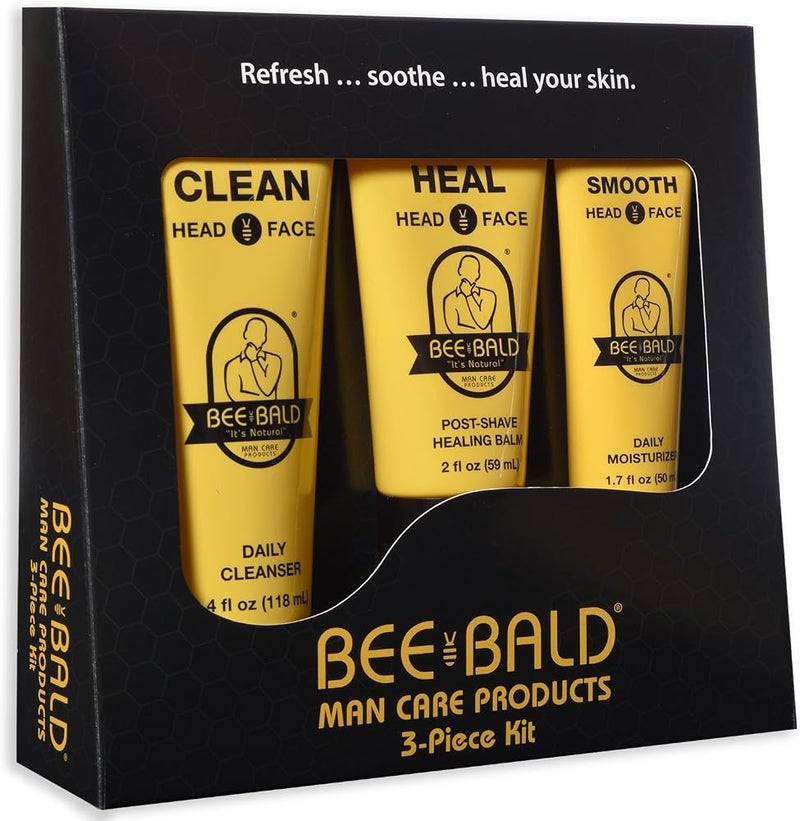 Bee Bald 3 Piece Daily Skin Care Regimen Kit - Image 2