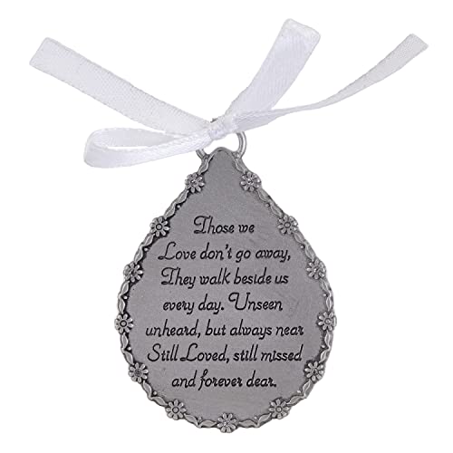 Cathedral Art (Abbey & CA Gift Tear-Shaped Memorial Ornament, One Size, Silver,Christmas - Image 1