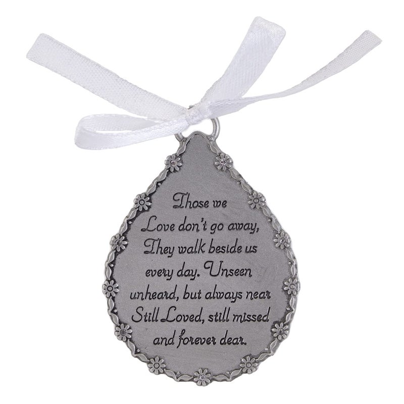Cathedral Art (Abbey & CA Gift Tear-Shaped Memorial Ornament, One Size, Silver,Christmas - Image 5