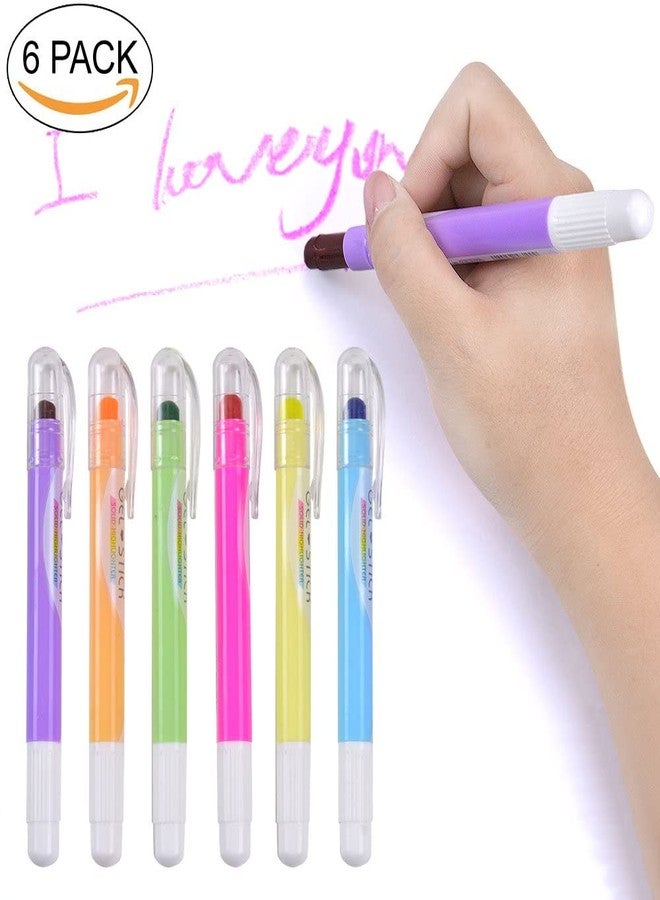 SAMVARDHAN Gel Highlighters Solid Highlighter Stick Cute Cool Novelty Solid Accent Pen Office School Supplies Student Children (6 Assorted Color) - Image 3