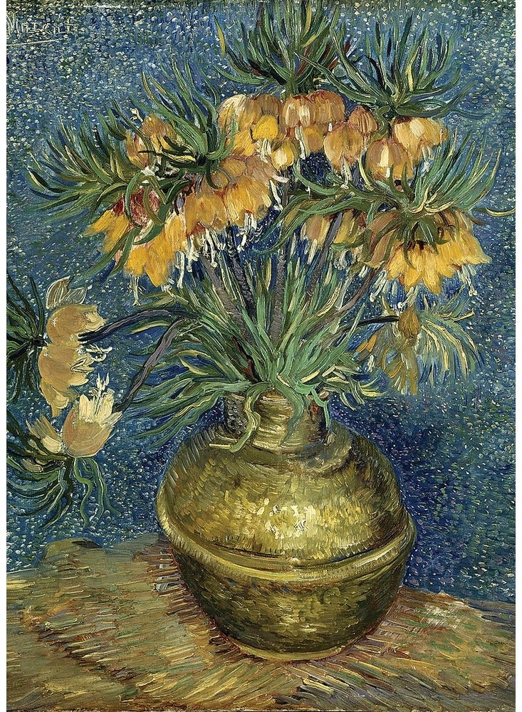 توماكس بازل صغيرة لزهور فريتيلاري التاج الإمبراطوري في مزهرية نحاسية 1000 قطعة - M100-063 - Image 2