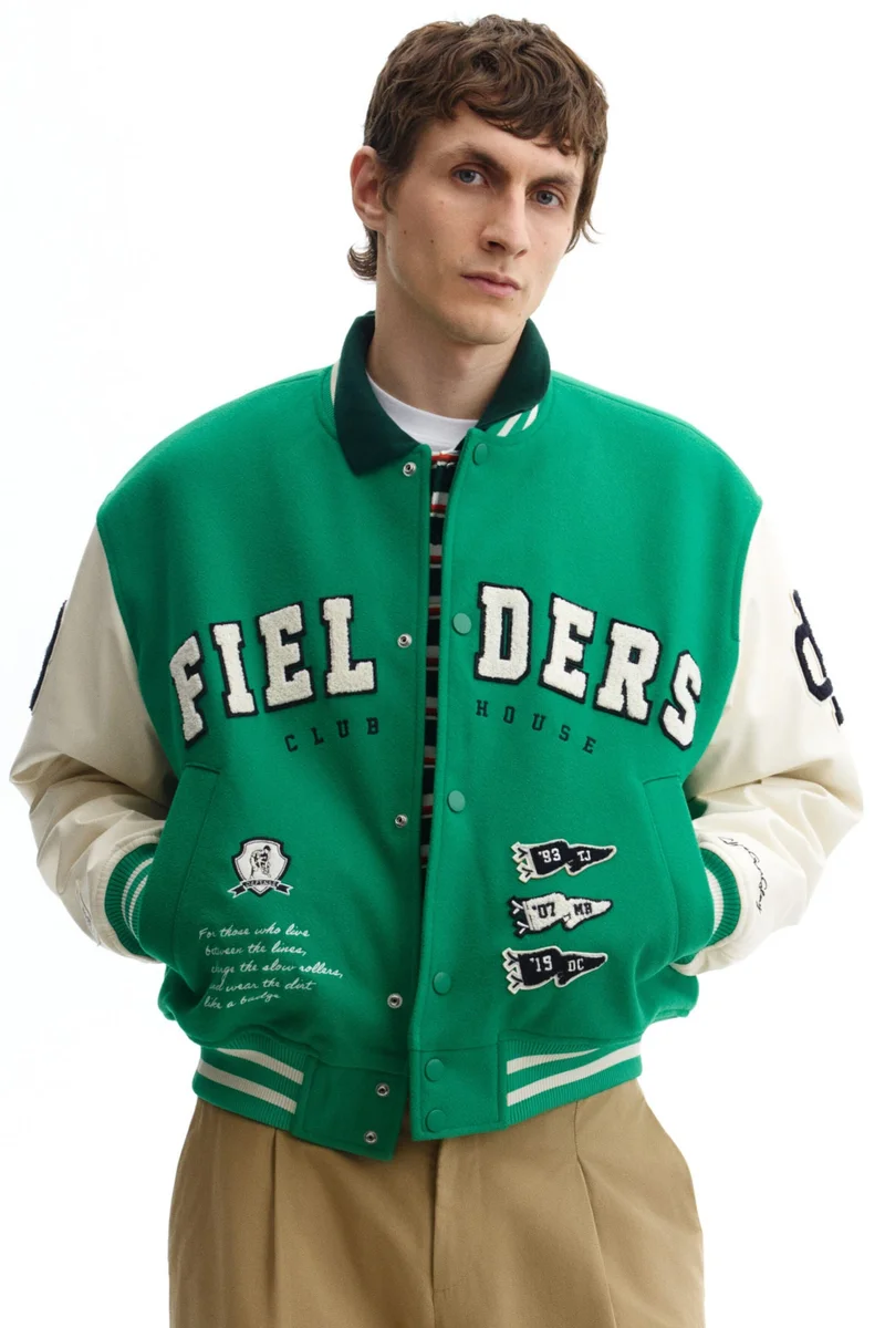 H&M Motif-detail baseball jacket