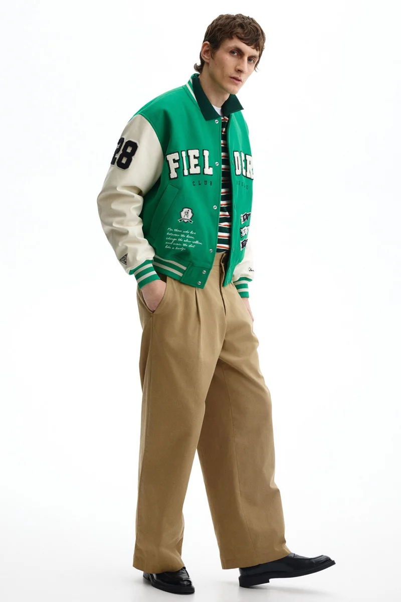 H&M Motif-detail baseball jacket