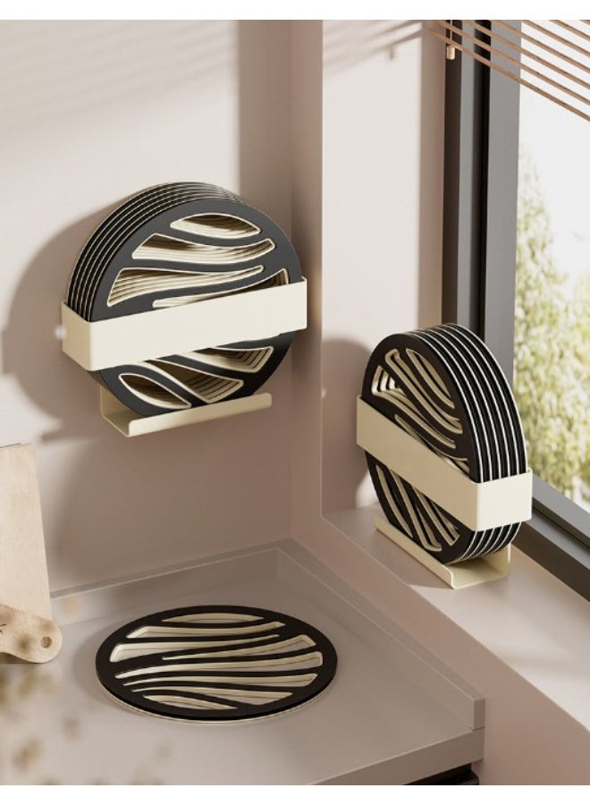 هومستر لوح عازل للحرارة مزدوج الطبقات｜سجادة طاولة مانعة للانزلاق عالية الجودة｜حصيرة عازلة لحماية الأسطح من السخونة｜مصنوعة من خليط PP + TPE المتين｜قابلة للتعليق على الحائط لتوفير المساحة｜مقاس موحد يناسب معظم الطاولات｜مثالي للشواء وحفلات الفوندو والطبخ الساخن - Image 5