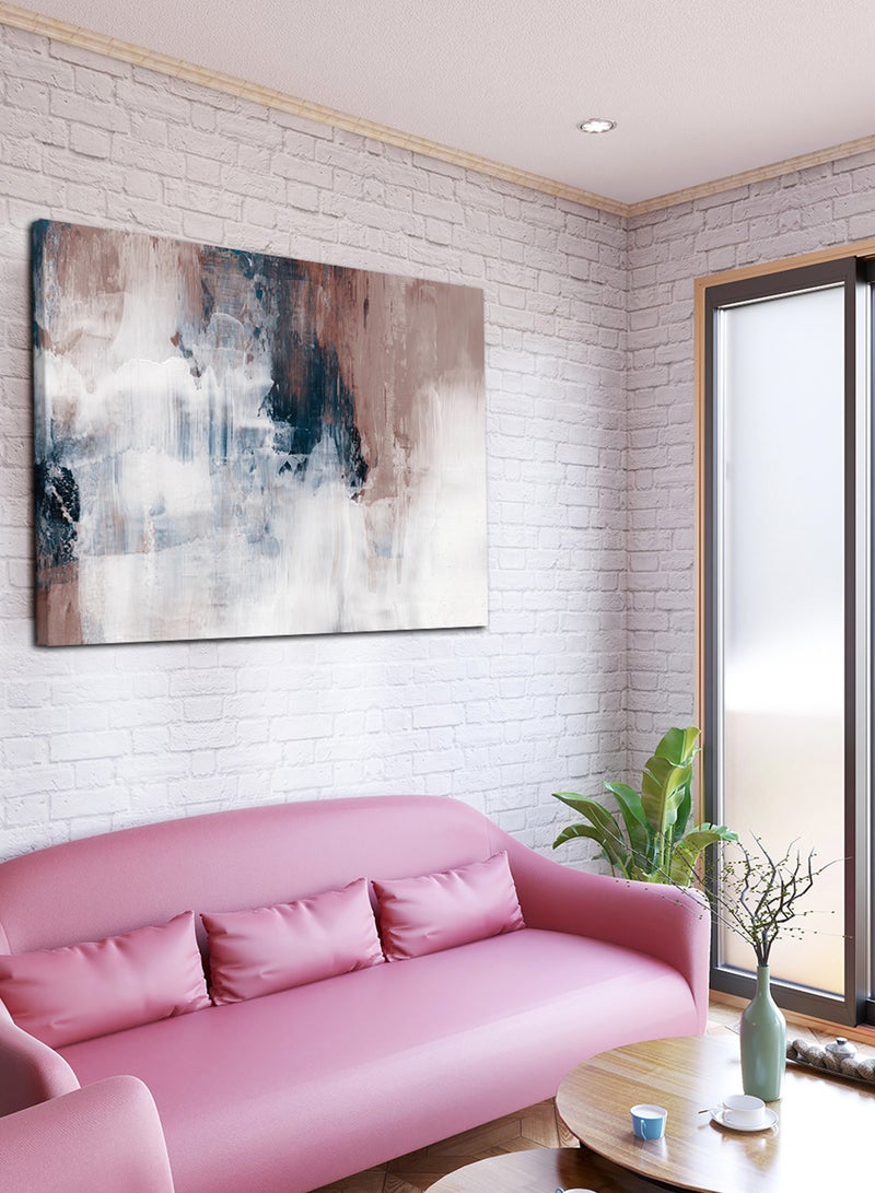 لوحة كانفاس على إطار خشبي بتصميم نمط فني - Image 3