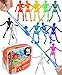 UpBrands Halloween Party Favors 48 Stretchy Skeleton Toys NonCandy Goodie Bag Stuffers Scary Mini Skeleton for Kids Ages 3 TrickorTreat Supplies - Image 3