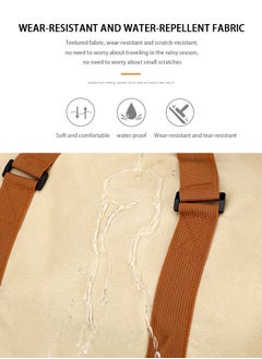 Herschel Zipper Closure Duffel Bag 48x30x24 Centimeter Blue/Brown  - Image 5