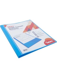 Noki Pocket Presentation Folder 10 Sheets Blue  - Image 1