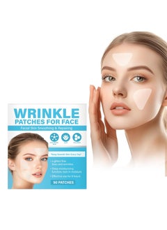 Anti Wrinkle Patches 90 Patches Invisible Smile Line Patches for Face Forehead Wrinkle Patches Firming Skin and Reducing Wrinkle