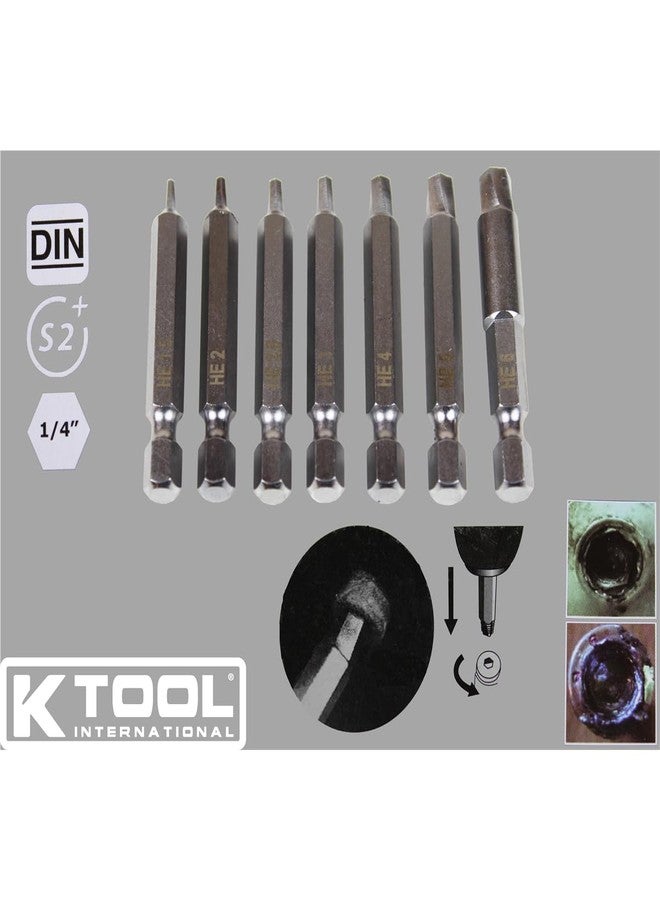 K-Tool International K Tool International Damaged Hex Screw Extractor Set 7Pc - Image 2
