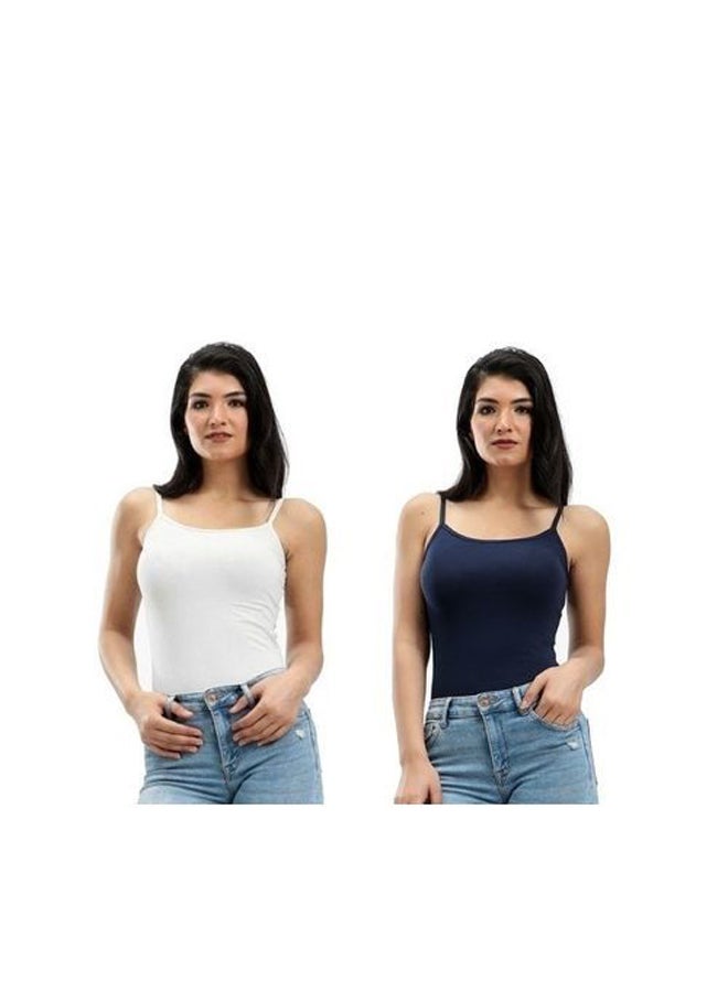 Bundle Of 2 Tank Top Spaghetti Strap - Cotton - For Women