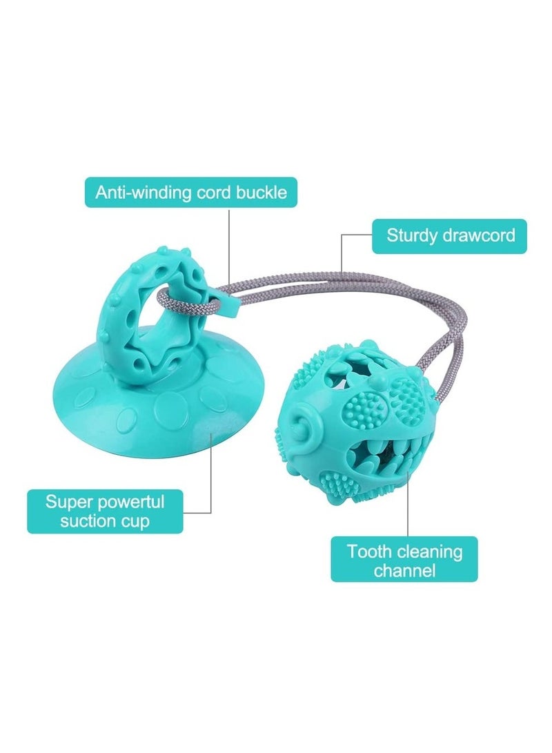 Excefore Dog Tug of War Rope, Suction Cup Dog Toy, Toys for Dogs to Stop Boredom, Dog Chew Squeaky Rope Toy Indestructible Pet Chew Toys for Clean Teeth & Food Dispensing - Image 3