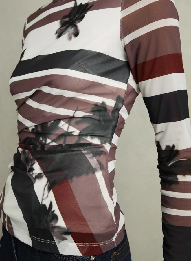 REISS Printed Top