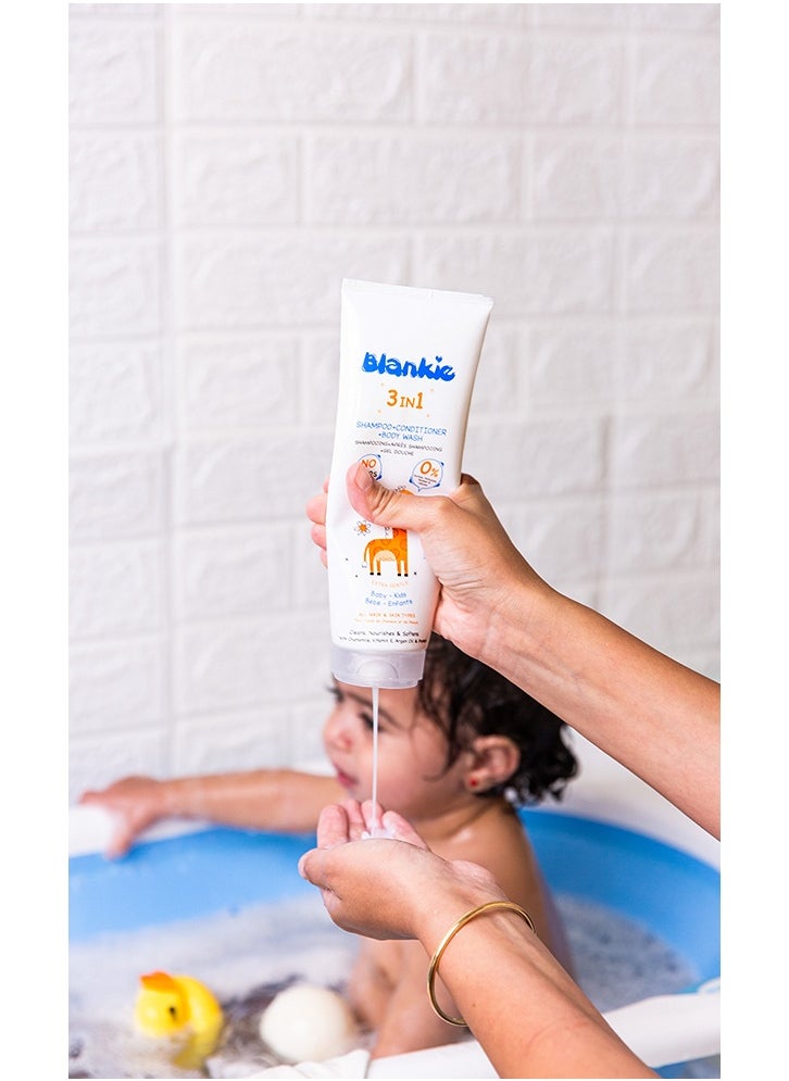 Blankie 3 In 1 Baby Shampoo, Conditioner & Body Wash - 200 ml  - Image 2