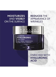 INSTITUT ESTHEDERM Intensive Hyaluronic Cream - Face, Neck and Décolleté - Wrinkles and Fine Lines - Dehydrated Skin  - Image 4