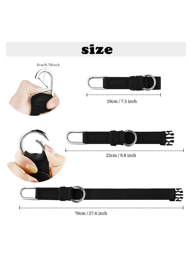 SYOSI Elastic Jacket Gripper Travel Strap, Suitcase Straps Belts with D-Ring Hooks and Buckle, Heavy Duty Luggage Straps for Travel Luggage, Hands Free Travel Accessories (4 Pack)  - Image 2