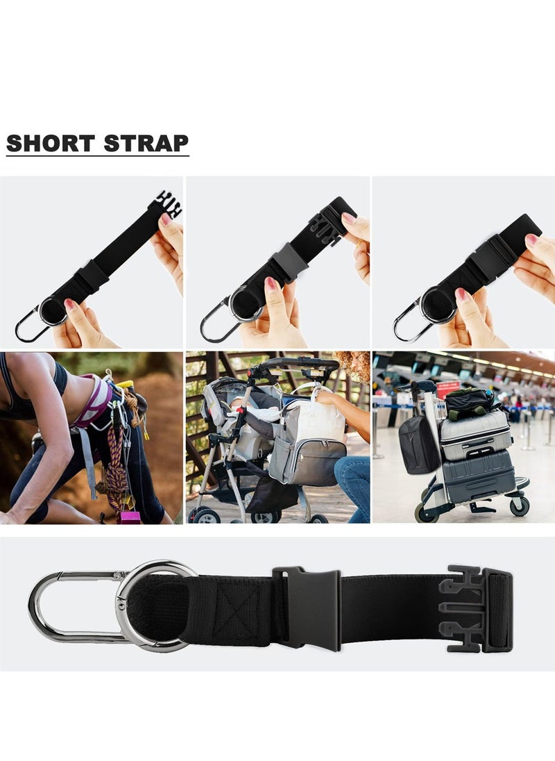 SYOSI Elastic Jacket Gripper Travel Strap, Suitcase Straps Belts with D-Ring Hooks and Buckle, Heavy Duty Luggage Straps for Travel Luggage, Hands Free Travel Accessories (4 Pack)  - Image 4