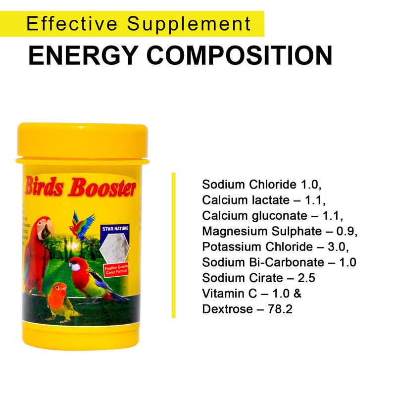 TUNAI معزز الطيور TUNAI SF+ لجميع الطيور |50 غ| مكمل صحي مدعم بالفيتامينات للطاقة والنمو وإنتاج الهيموجلوبين لطيور الحب والكوكتيلات والكناري والكونور والباراكيت والماكaws والسنغاليين. - Image 4