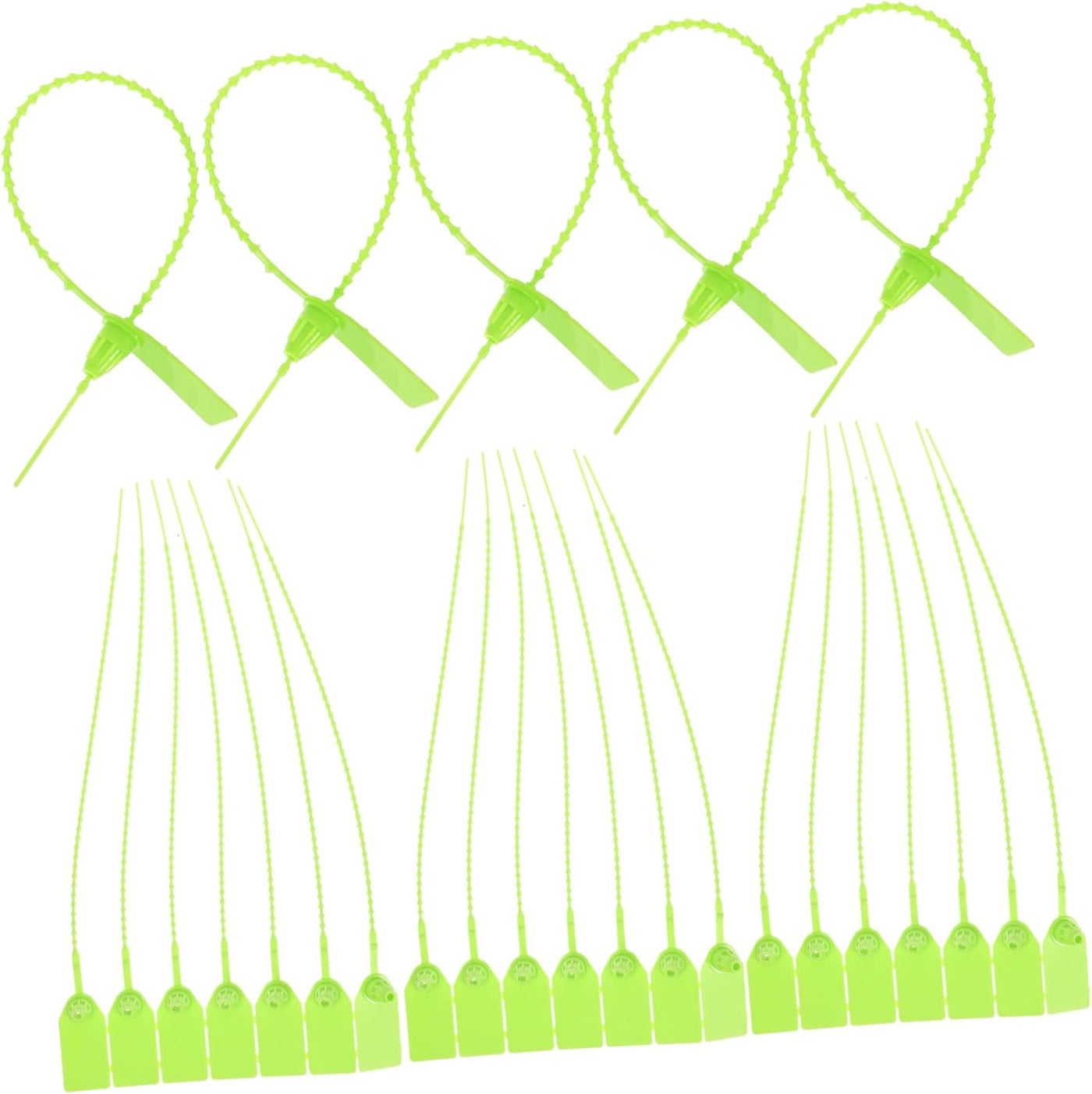 NUOBESTY 100pcs Label Cable Ties Buckle Heavy Duty Zip Ties for Organizing Cables