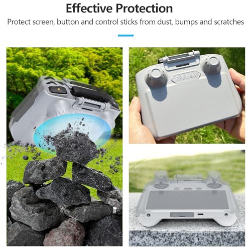 FPVtosky 3-IN-1 Mini 5/4 Pro RC 2 Sun Hood protective Cover + 2 Screen Protector + Lanyard Bundle, Fits DJI Mini 4 Pro/Air 3S/Flip RC2 Remote Controller Accessories - Image 5