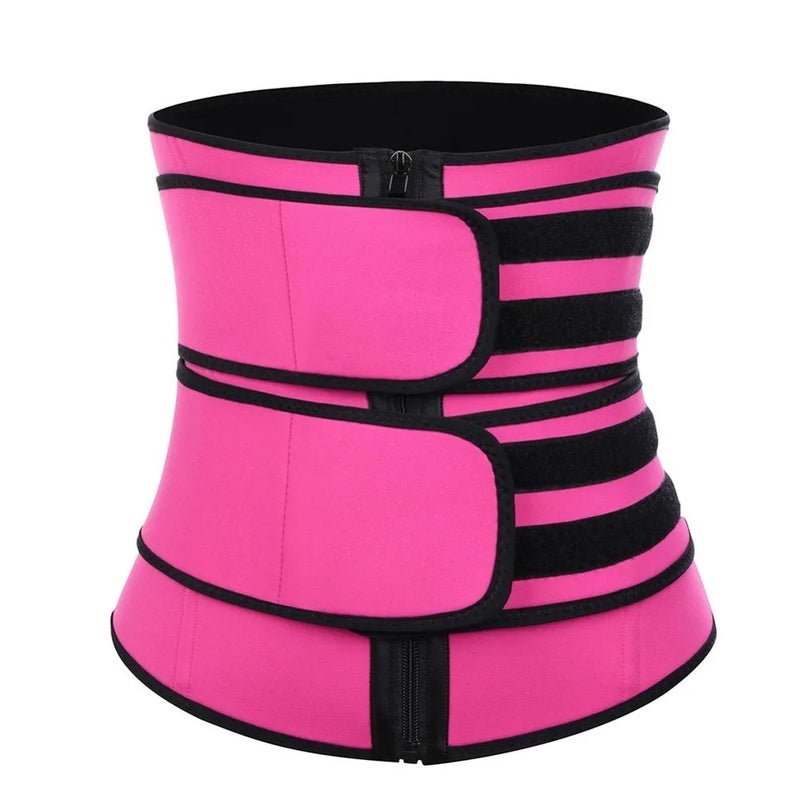 Bluejw Waist Trimmer Belt for Women Men, Sweat Waist Trainer Stomach Wrap, Workout Fitness Abdominal Trainer - Image 3