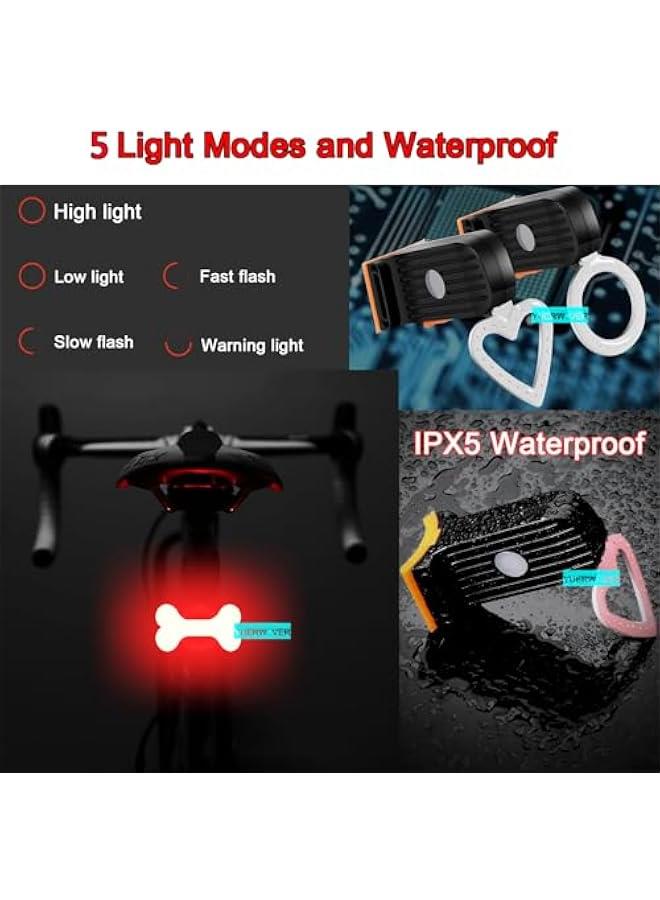 Arabest Rechargeable Bike Tail Light LED Bicycle Rear Light Cycling Night Essential Bright Seat Back Safety Lamp 5 Modes Warning Waterproof Flash MTB Light for Men Women Kids - Image 4