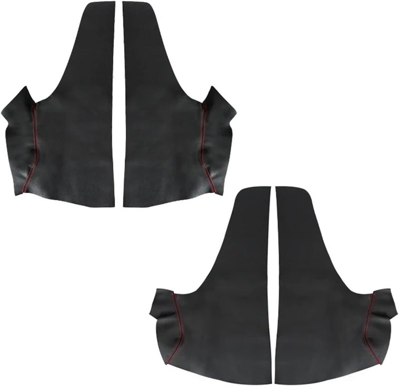 QASULER Microfiber Leather Door Armrest Cover for Jazz 2008-2012 - Image 1