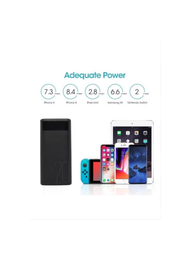 20000mAh Portable Power Bank with Dual USB Ports - Image 2