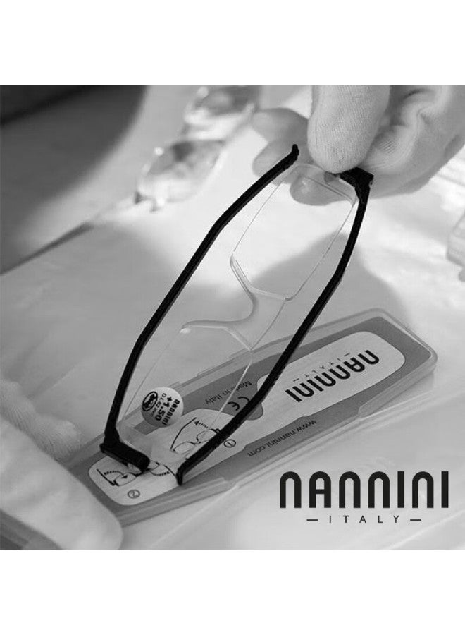 Nannini Imported Anti-blue Light Reading Gl, Thin And Stylish Foldable Portable Frameless Black 300 Degrees - Image 4