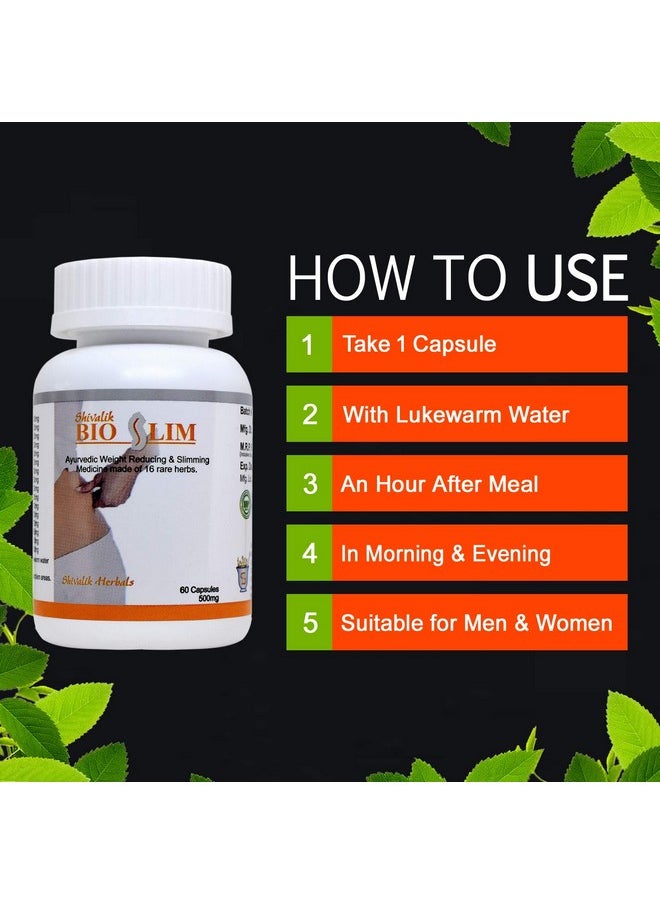 Shivalik Herbals - Bio Slim For Weight Management -60 Caps - Image 1