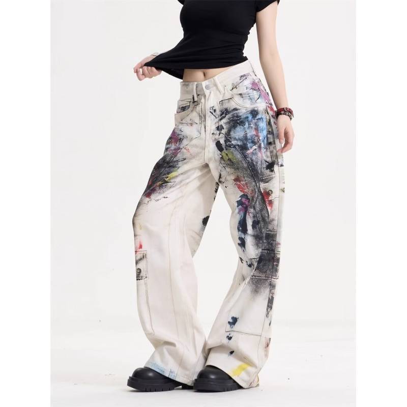 Unisex Classic Denim Jeans Loose Fit Daily Outdoor Wear - Image 5