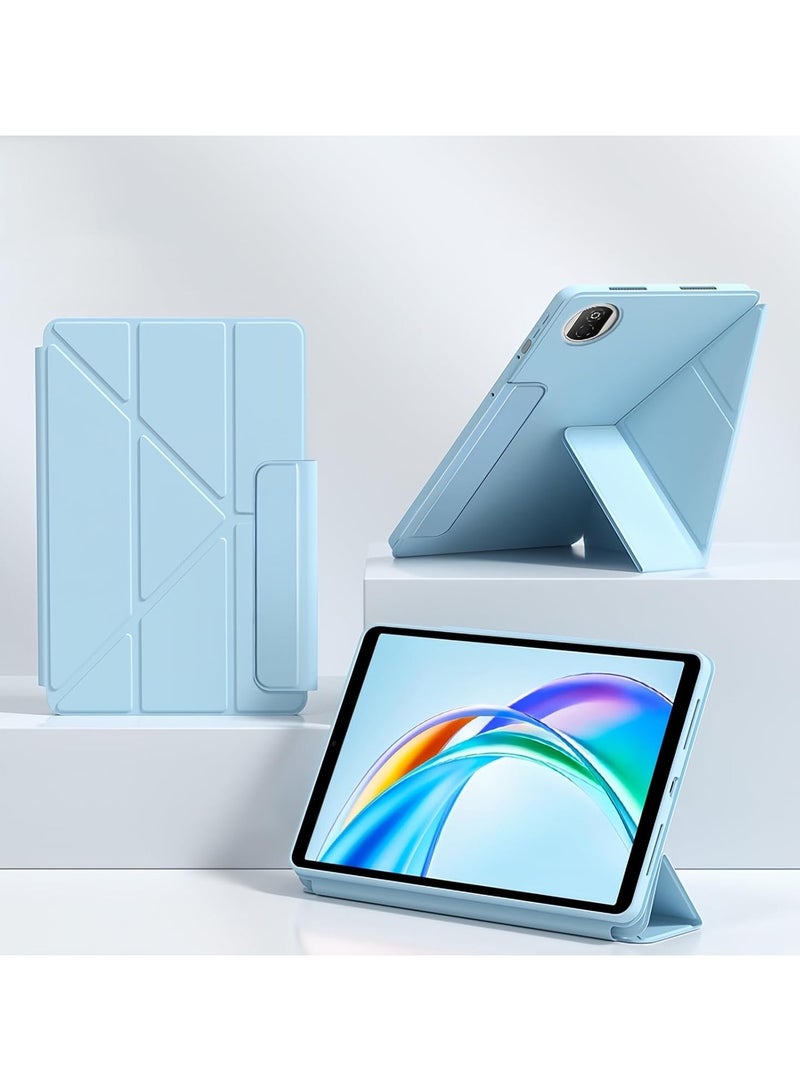 غطاء واقي متوافق مع لوح Honor Pad X7 8.7 بوصة (موديل 2025) من نوع فوليو مقاوم للخدوش، مع إغلاق قفلي، وحامل متعدد الزوايا بطية Y، ووظيفة الاستيقاظ/النوم التلقائي. - Image 1