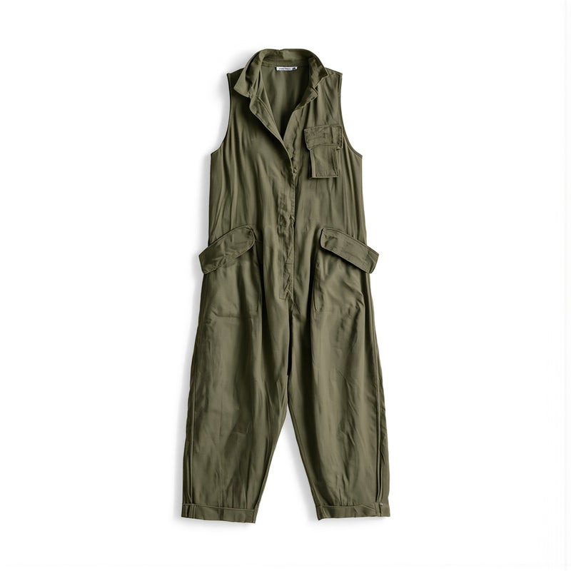 Womens Sleeveless Jumpsuit Outdoor Travel Loungewear Loose Comfortable Lightweight Breathable Summer Romper - Image 1