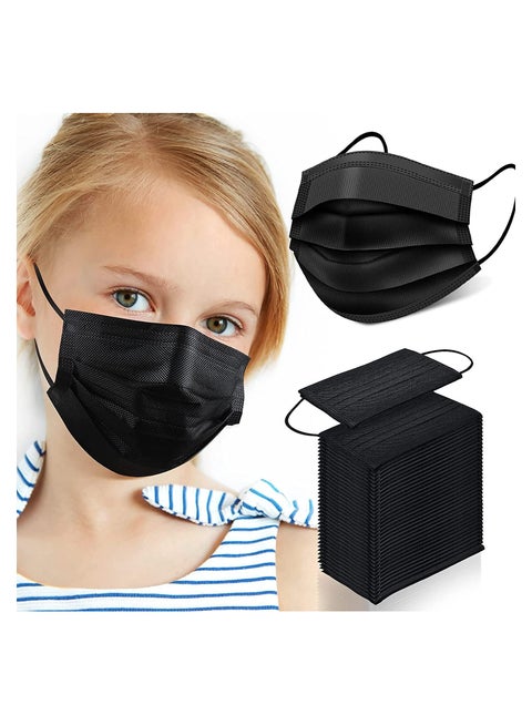 قناع للأطفال للاستعمال مرة واحدة ، 100 قطعة من أقنعة الوجه للأطفال ، قناع وجه للأطفال للأولاد والبنات