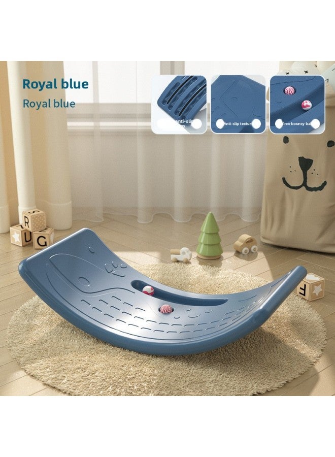 Children's Indoor Home Seesaw Smart Board Balance Beam Training Equipment Bending Board Baby Game Toy-Color:Royal Blue-Kids - Image 3
