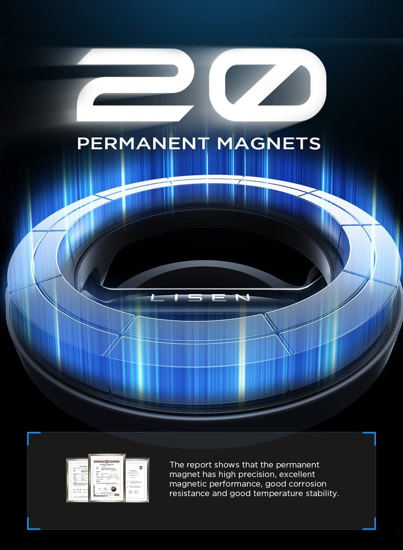 Excefore Car Mount Holder, Magnetic Foldable Phone Car Mount, Hands Free 360 ° Rotation Phone Holder for All Phones for iPhone Max Plus Mini - Image 3