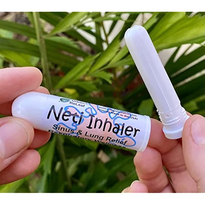 Urban ReLeaf NETI Salt Air Relief INHALER! Fast Relief. Soothing Sinus & Lung, Himalayan Salt & Botanicals! Respiratory Wellness. Healing Aromatherapy. Energizing! 100% Natural, Vegan, Made in the USA - Image 3