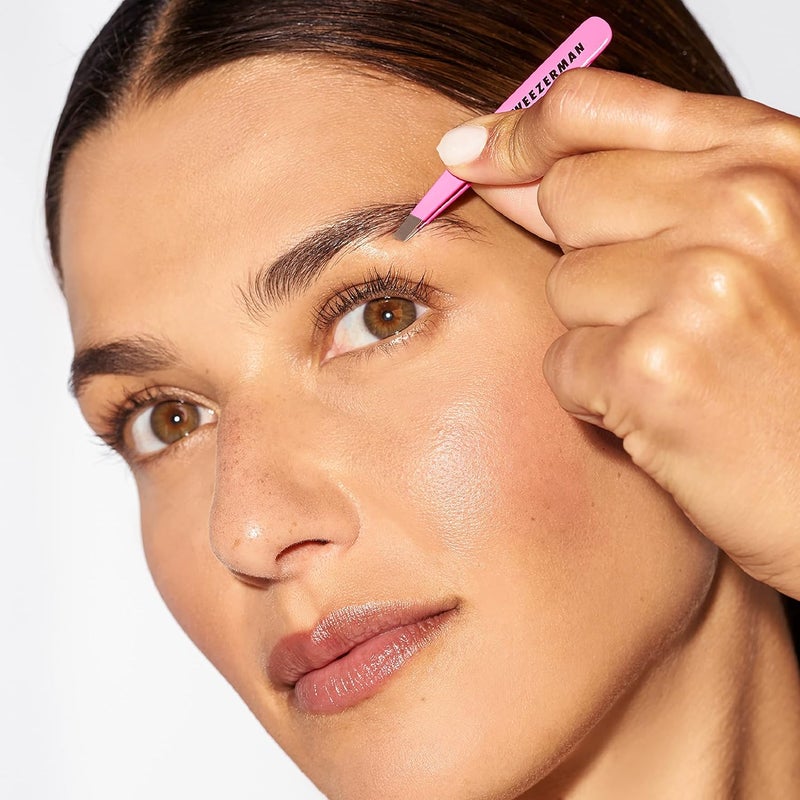 Tweezerman Mini Slanted Tweezers Geranium - Image 4