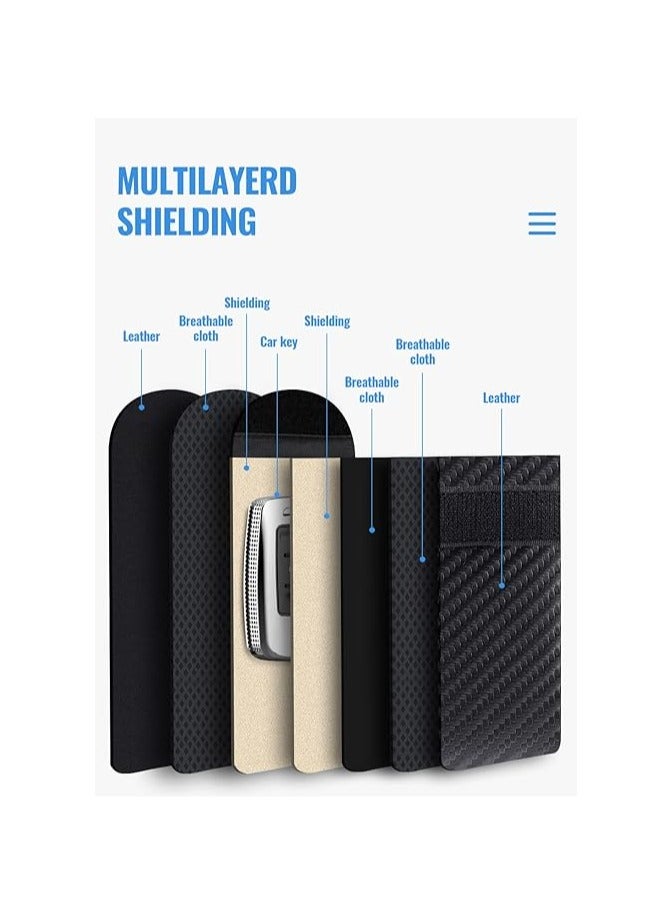 general Pouch for car Keys,Faraday Bag | Car Key Signal Blocking Pouch | Keyless Entry Car Keys Case | RFID Blocker Bag for Car Security | Anti-theft Remote Entry Keyless Protect - Image 3